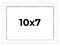 10x7 Shadow Box 3/4" Depth White Picture Frame - UV Acrylic, Backing, Hanging Hardware